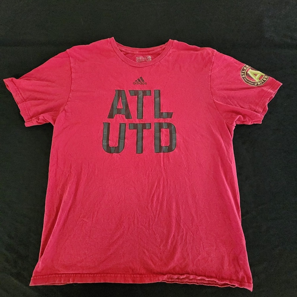 Atlanta United FC Adidas Go To Tee‎ Red T-Shirt Men's L